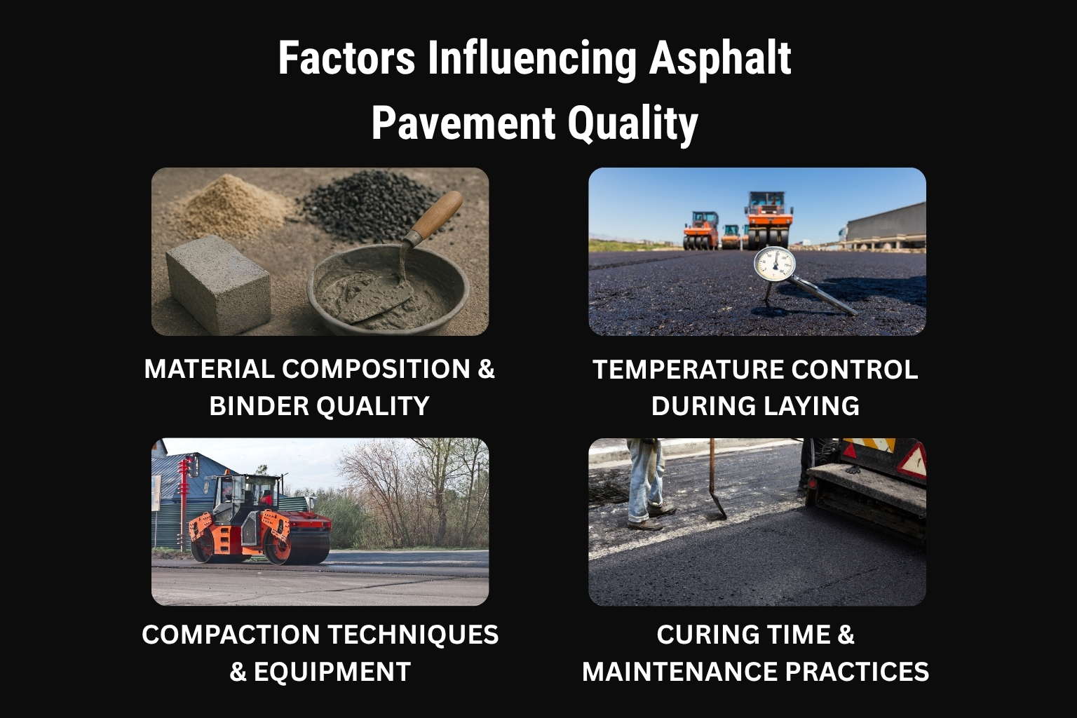 Top Factors That Affect Asphalt Pavement Quality