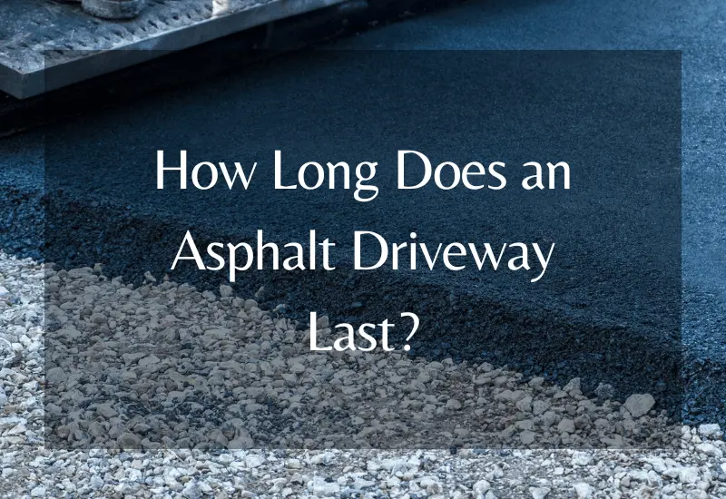 Asphalt driveway wear and tear signs