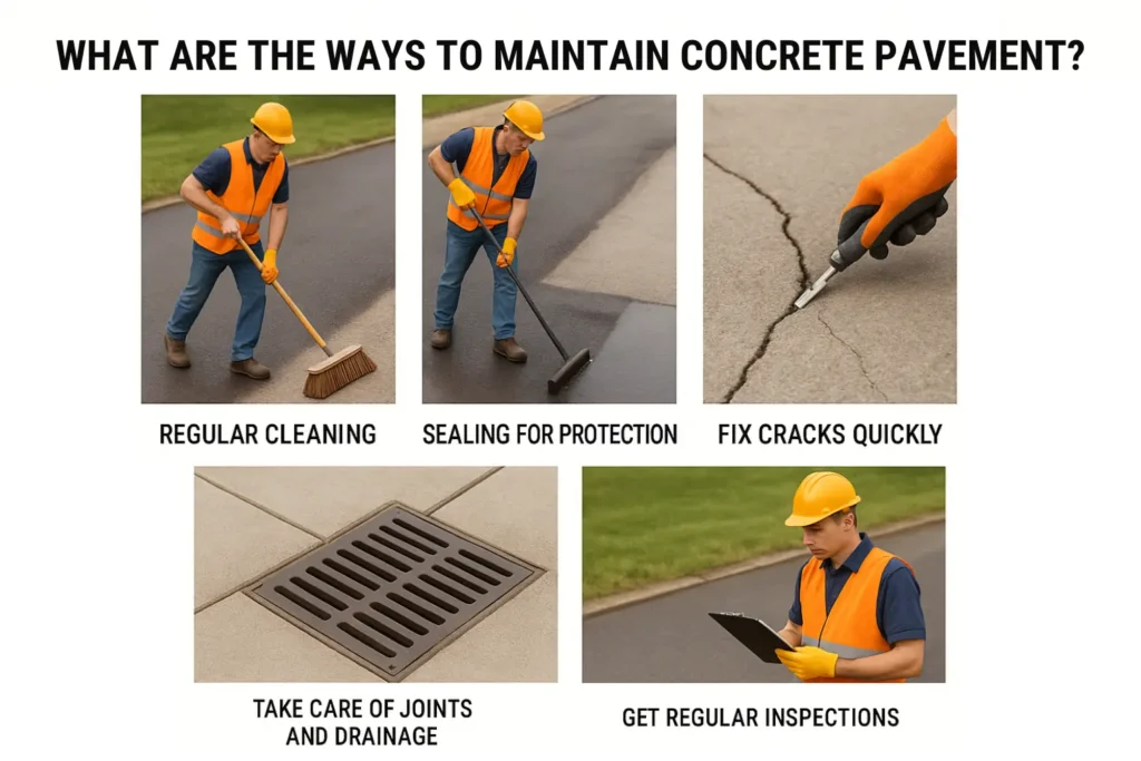 Ways to Maintain Concrete Pavement
