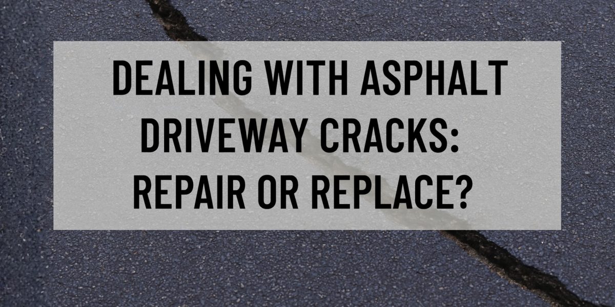 Are you dealing with asphalt driveway cracks?