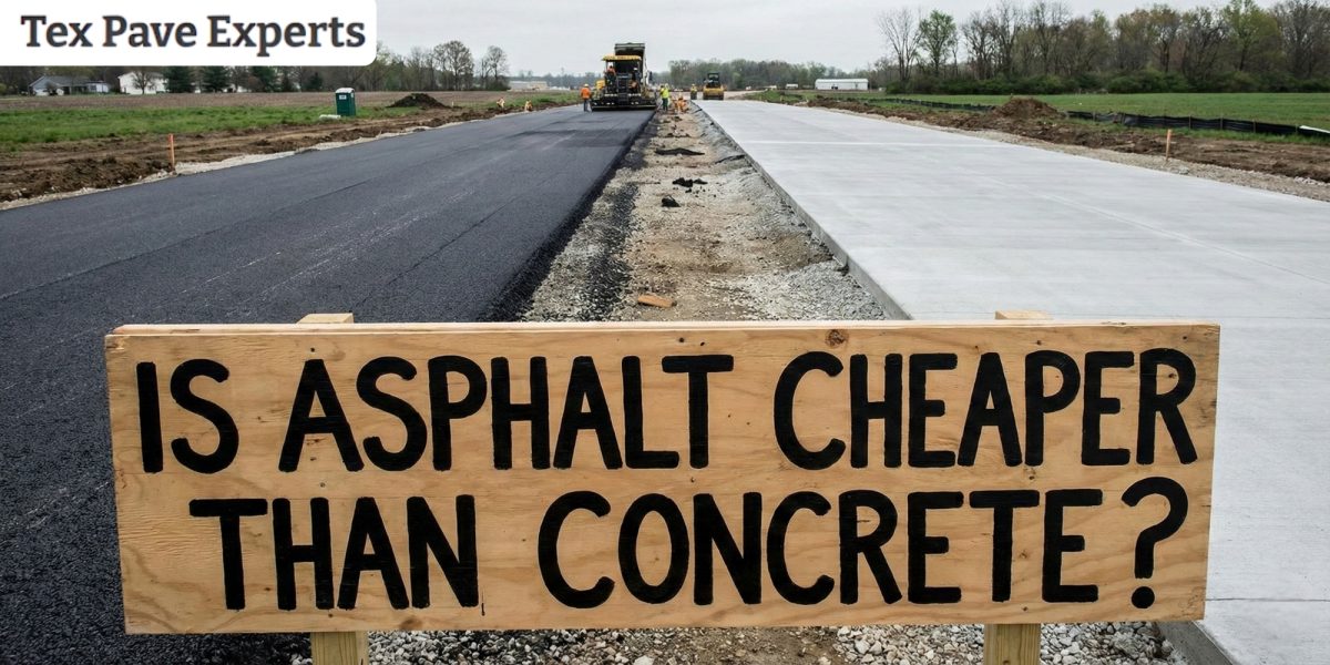 Is Asphalt Cheaper than concrete?